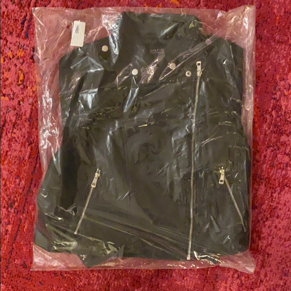 Eloqui Faux Leather Jacket